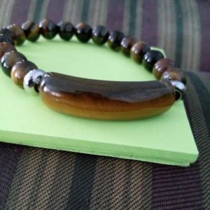 Tiger's Eye Precious Stone - Round Beads Bracelet